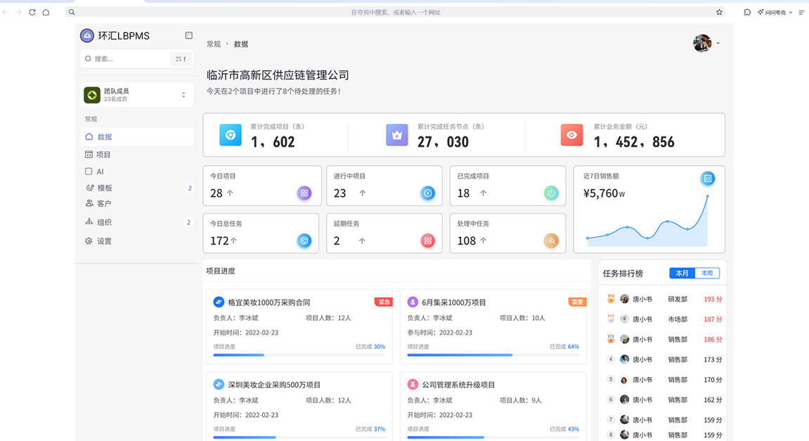 环汇BPM管理系统